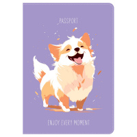 Обложка на паспорт MESHU "Shiny Puppy", ПВХ, 2 кармана