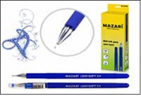 Ручка гел Синяя 0,5мм Lexy игольчатая резин корпус 5506-70