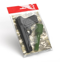 Набор оружия пистолет + граната пластик