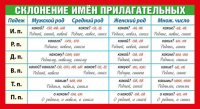 Шпаргалка Склонение имен прилагательных А5 079.172
