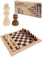 Шахматы деревянные поле 29*14,5*3 см фигуры из дерева ИН-4132