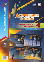 Тематические плакаты Астрономия в школе 4 плаката  с методическим сопровождением А2