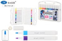 Маркер акриловый набор 24цв на водной основе МС-7151-24