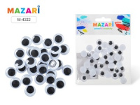 Глазки подвижные D=12 мм, 50 шт М-4322