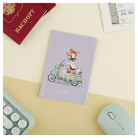 Обложка на паспорт MESHU "CatBike", ПВХ, 2 кармана