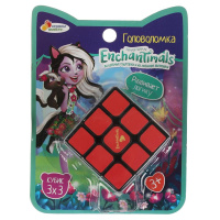 Игра логическая кубик 3х3 Энчантималс играем вместе 316156