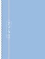 Тетр А4 80 л клет спираль pastel Голубая дымка многоуров.перфорация картон 091965