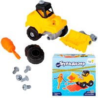 Набор для детской лепки Тесто-пластилин Бульдозер