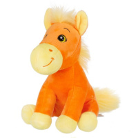 Мягкая игрушка Лошадка оранжевая 19см 
