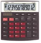 Калькулятор 12 разряд Uniel 128*133 UD-74 BR красно-корич