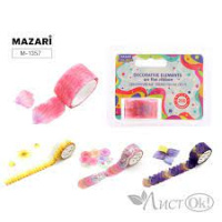 Декоративные элементы на ленте, ширина 2 см, 200 шт М-1357