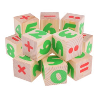 Кубики деревянные 12шт Цифры