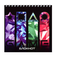 Блокнот 140*140 60 л Яркая геометрия гребень 61253