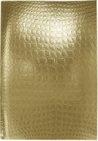 Тетр А4 96 л клет Бумвинил metallic золото тиснение croco