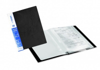 Папка А4 80 вклад 0,7 мм Expert волокно Черная