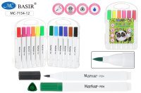 Фломастеры 12цв Basir Панда МС-7154-12