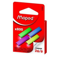 Скобы 26/6 цветные Maped 800шт 324806
