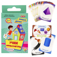 Игра карточная Умные детки Учим формы и фигуры 3+ 3028
