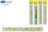 Линейка 20см пластик Авокадо ассорти МС-6517