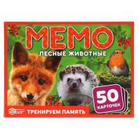 Игра Мемо Лесные Животные 3+ 50 карточек 308430