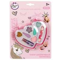 Косметика для девочек тени для век с блесками, помада Милая леди  347155