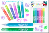 Гель 6цв Блеск полупрозрачный по 15мл Mazari