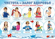 Плакат Чистота - залог здоровья А2 8747