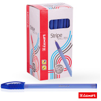 Ручка шарик Синяя 0,5мм Luxor "Stripes"