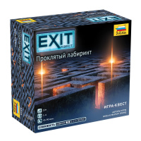 Игра настольная Exit квест Проклятый лабиринт 10+ 1-4 игрока 45-90мин