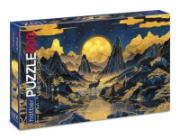 Пазлы 500 Лунная ночь LUX матовая ламинация 3D фольга