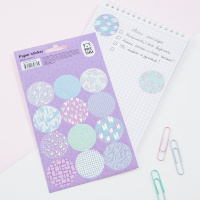 Наклейки бумажные Meshu Shiny circles 12*21см 12шт