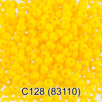Бисер GAMMA 10/0 5 г 1-й сорт непрозрачный C128 желтый