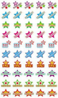 Наклейка оценка Звездочки классно ура НМ-7756,8103