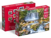 Пазлы 2000 Лесной водопад