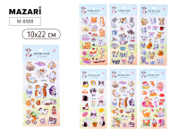 Наклейки декоративные Котики 10*22см М-8568