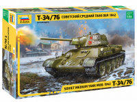 Конструктор звезда Советский средний танк Т-34/76 образца 1942г 1:35 271дет 19.4см