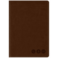 Книга телефонная А5 80л OfficeSpace "Nebraska" коричневая
