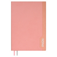 Ежедневник 2026г А5 176л Джут розовый кожзам 70235