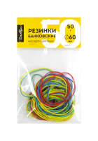 Резинка банковская цветная 50 гр d60мм