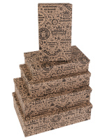 Коробка нг крафт Пожелания СНГ набор 5в1 22*12*4 - 30*20*8