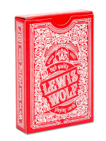 Карты игральные 54 шт Lewis & Wolf red (poker size index standard, 63*88 мм) 3827