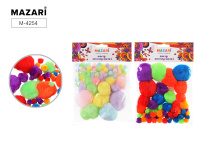 Помпоны декоративные, 60шт М-4254