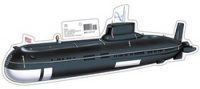 ПЛАКАТ вырубка Подводная лодка А4 ФМ1-11137