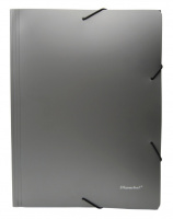 Папка А4 на резинке пластик 3см/0.60мм Silwerhof Perlen металлик