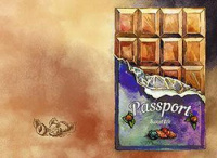 Обложка на паспорт ПВХ slim Плитка шоколада 5387