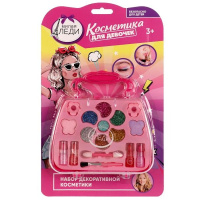 Косметика для девочек тени для век с блесками, помада Милая леди  336685