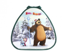 Ледянка Маша и Медведь 52*50см треугольная 352106