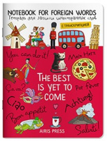 Тетрадь для записи иностранных слов клетка Цвет настроения - красный