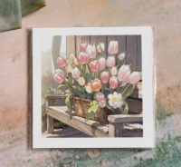 Карточка Тюльпаны в кашпо K369