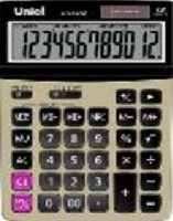 Калькулятор 12 разряд Uniel 139*145 UD-64 бронза